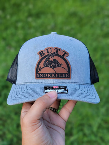 Butt Snorkler ADULT Size Leather Patch Hat | Funny Hats | NSFW