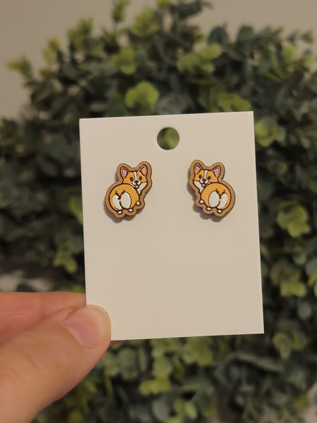 Corgi Butt Stud Earrings