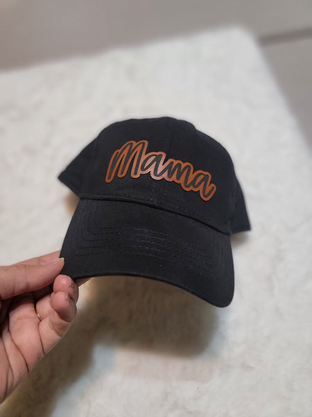 ADULT Size Name Leather Patch Hat | Apparel & Accessories | Featured