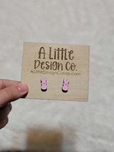 Peep Bunny Stud Earrings | Easter Earrings