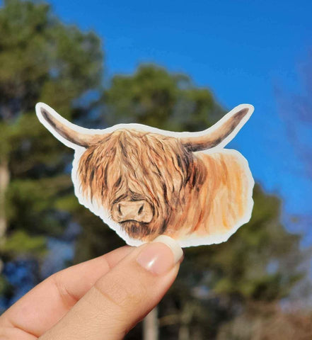 Highland Cow Sticker