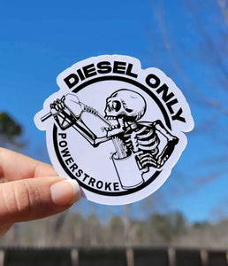 Diesel Only Sticker | Powerstroke