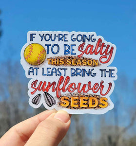 Funny Baseball Season Sticker