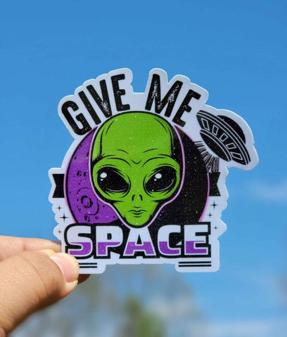 Give Me Space Sticker | Alien Sticker
