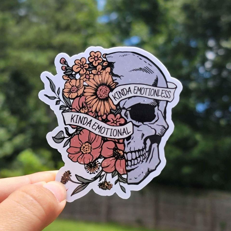 Kinda Emotional, Kinda Emotionless Sticker