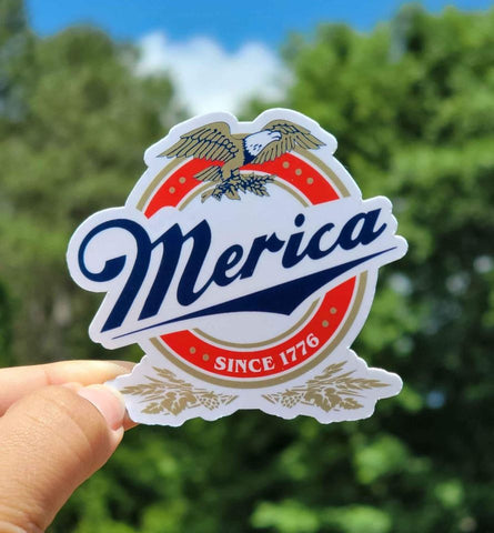 Merica' Sticker | Miller Sticker