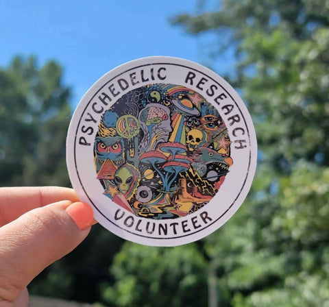 Psychedelic Research Volunteer Sticker