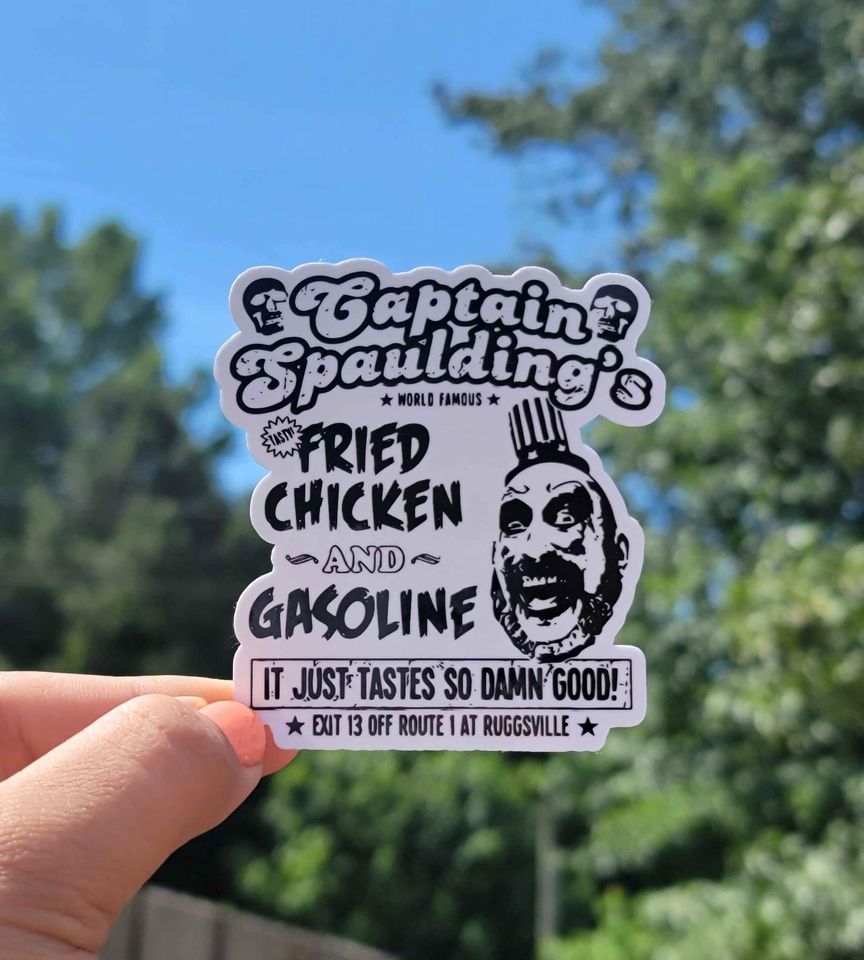 Captain Spauldings Fried Chicken & Gasoline Sticker