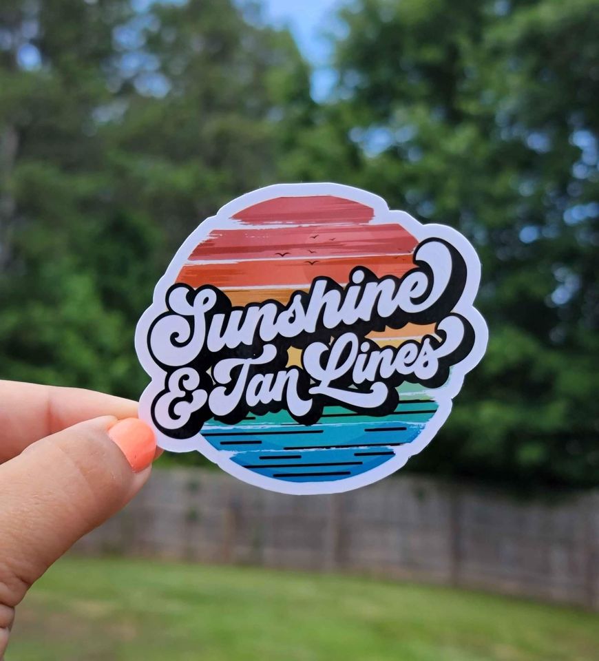 Sunshine & Tan Lines Sticker