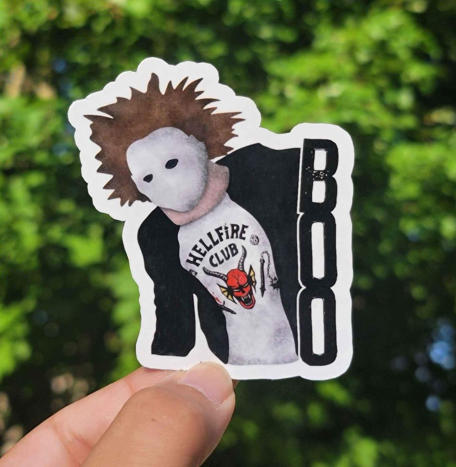 Eddie Munson Michael Myers Sticker | Stranger Things Sticker