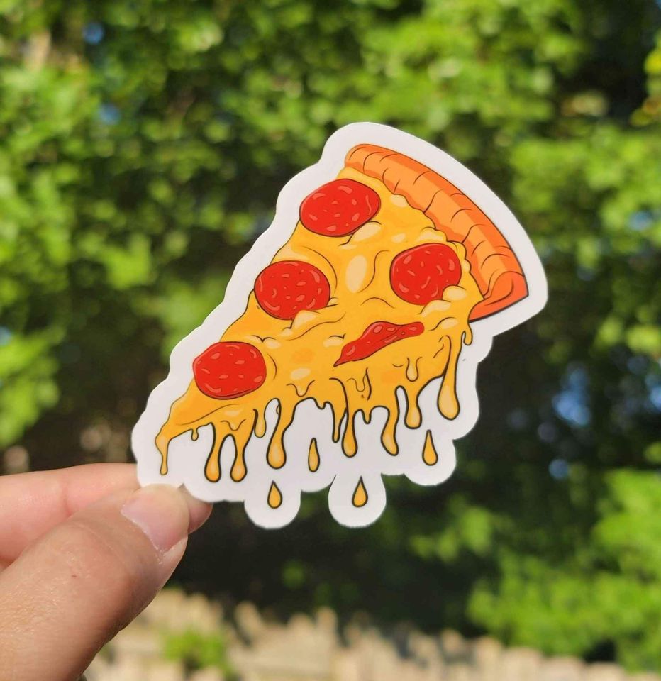 Dripping Pizza Sticker