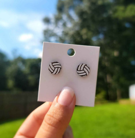 Volleyball Stud Earrings