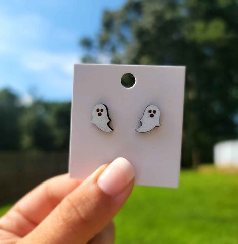Halloween Themed Stud Earrings | Ghost Style C Stud Earrings