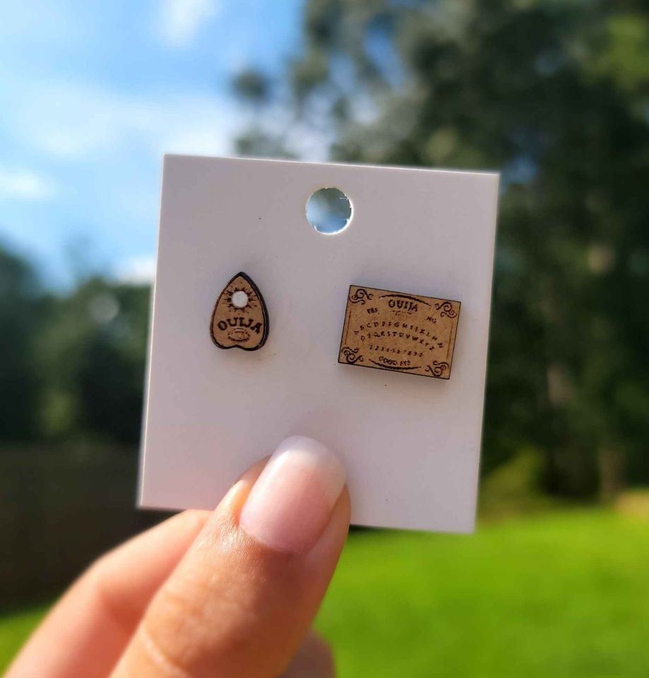 Halloween Themed Stud Earrings | Ouija Board Stud Earrings