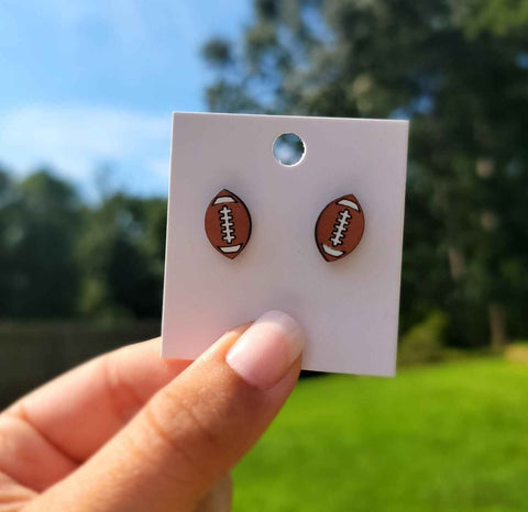 Football Stud Earrings