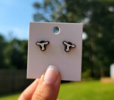 Cow Stud Earrings