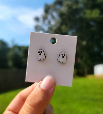 Halloween Themed Stud Earrings | Ghost Stud Earrings