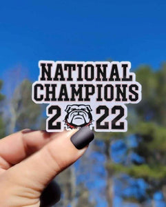 National Champions 2021-2022 Georgia Bulldogs Sticker