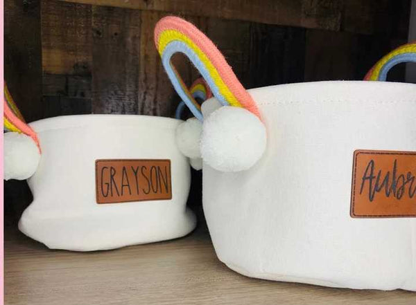 Rainbow Handle Easter Basket | Apparel & Accessories