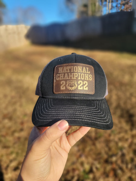 Georgia Bulldogs 2022 National Championship Leather Patch Hat | Apparel & Accessories | Featured