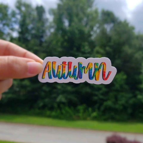 Customized Tie Dye Name Sticker