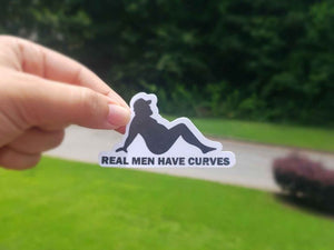 Real Men Have Curves Sticker