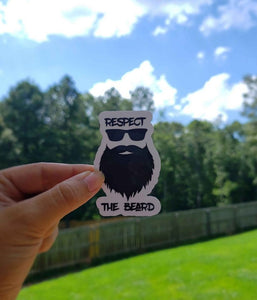 Respect the Beard Sticker | Funny Sticker