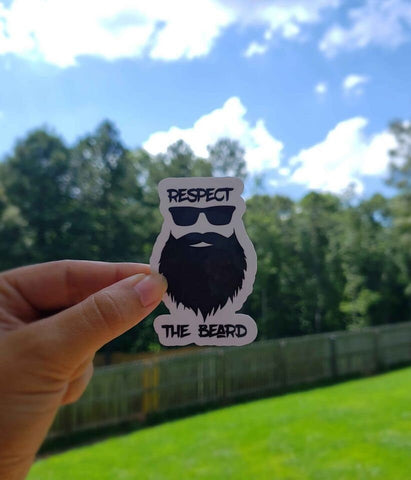 Respect the Beard Sticker | Funny Sticker