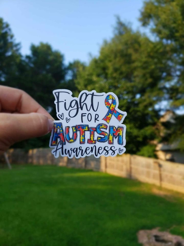 Fight For Autism Awareness Sticker