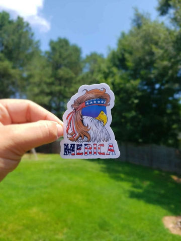 Merica Eagle Sticker | Funny Sticker