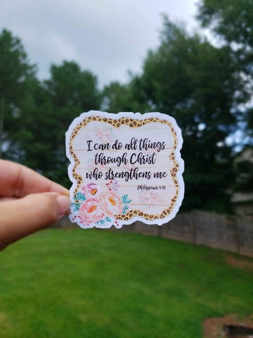 I Can Do All Things Sticker | Scripture Sticker