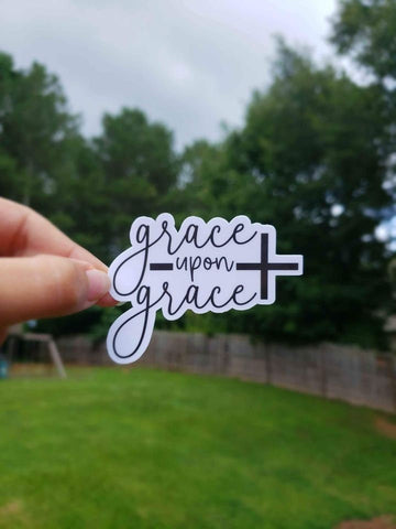 Grace Upon Grace Sticker | Christian Sticker