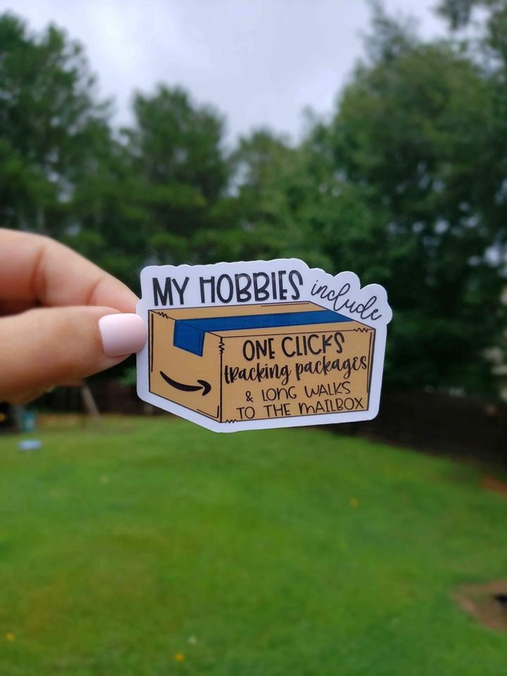 My Hobbies Include One Clicks Sticker | Amazon