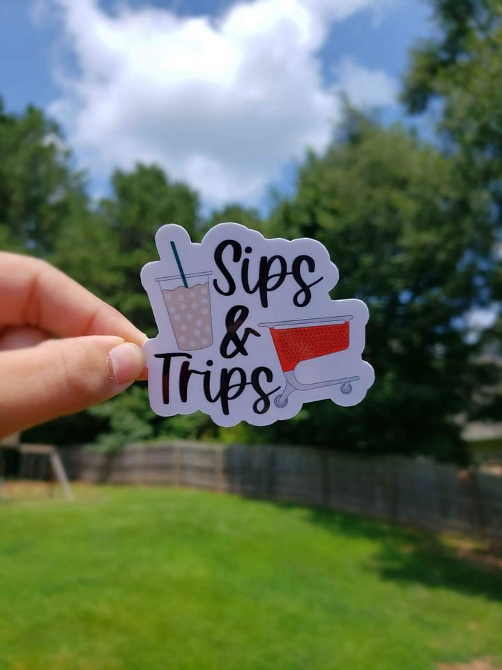 Sips & Trips Sticker