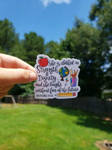 Teacher Sticker | Scripture Sticker