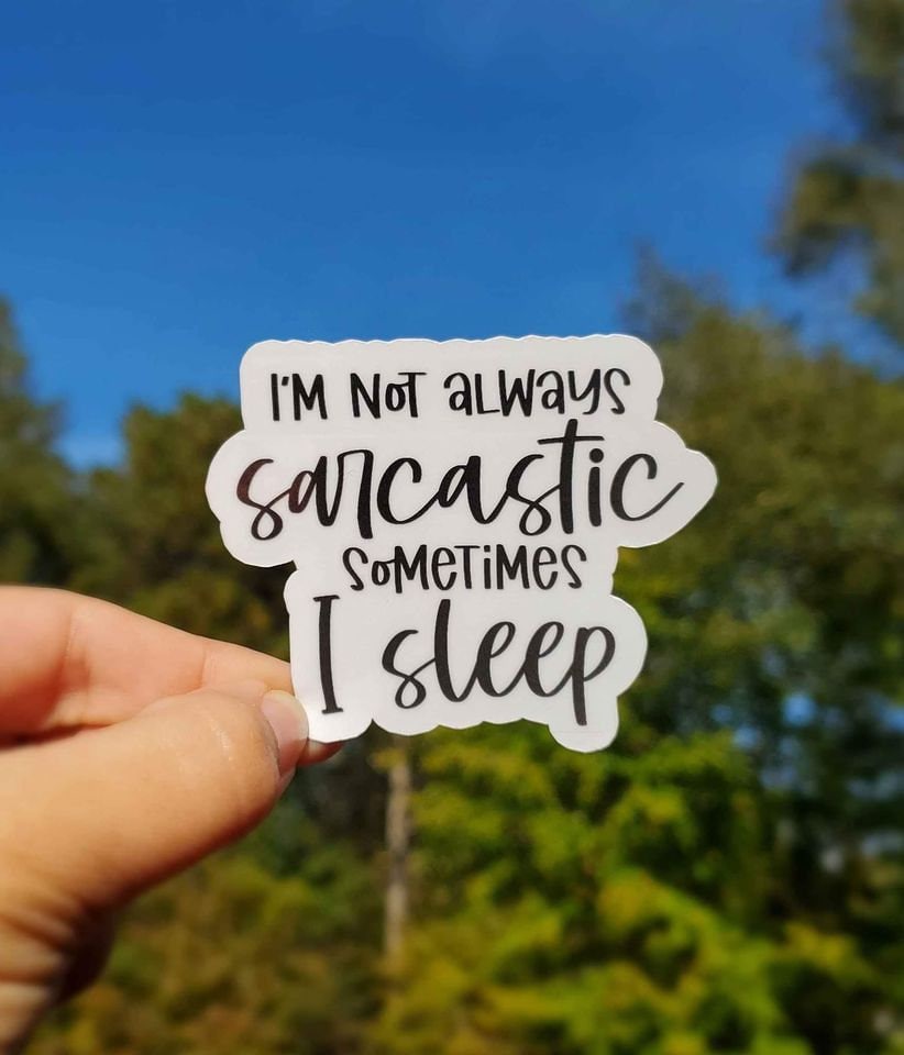 I’m Not Always Sarcastic, Sometimes I Sleep Sticker | Funny Sticker