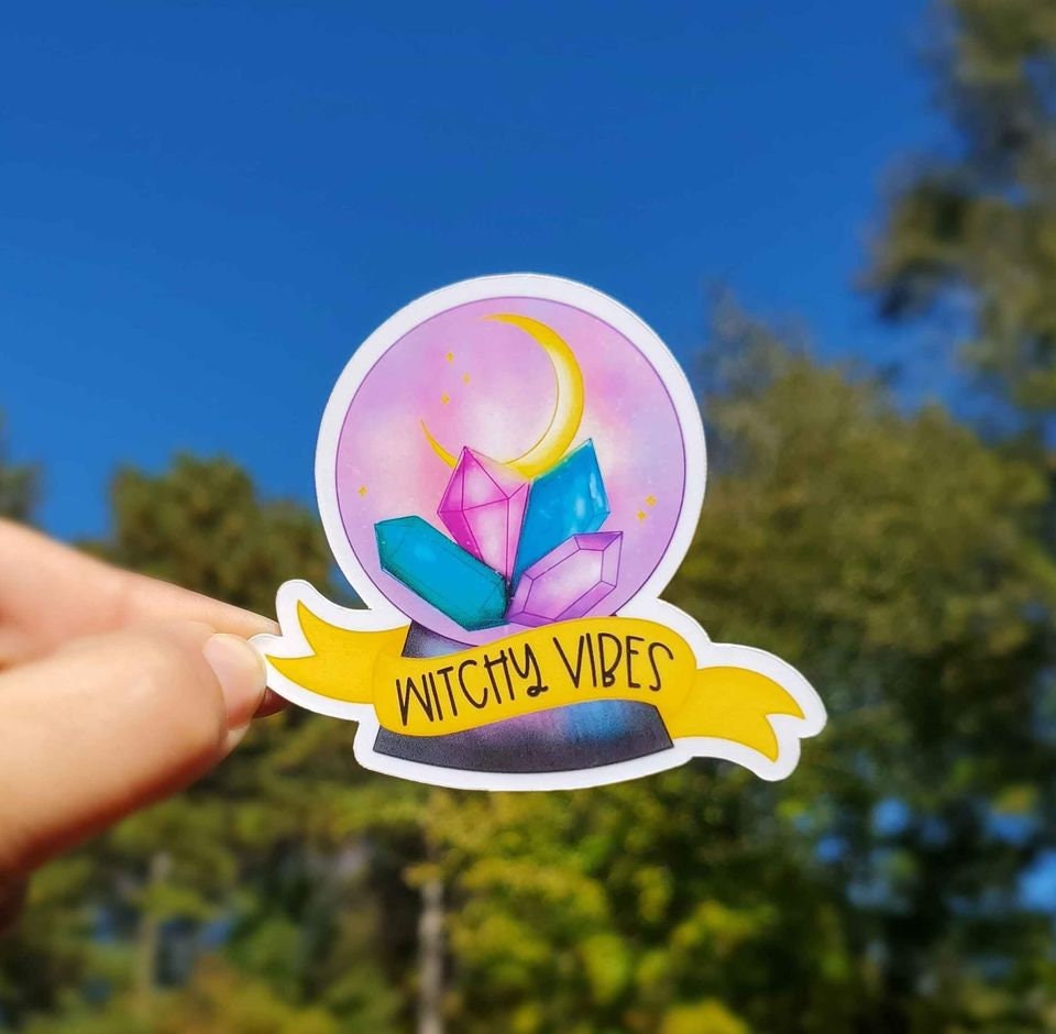 Witchy Vibes Sticker | Crystal Ball