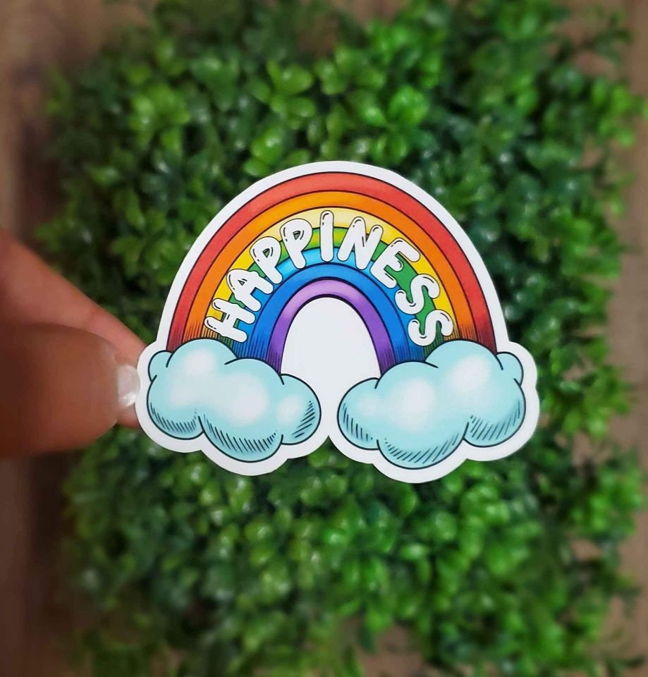 Happiness Rainbow Sticker