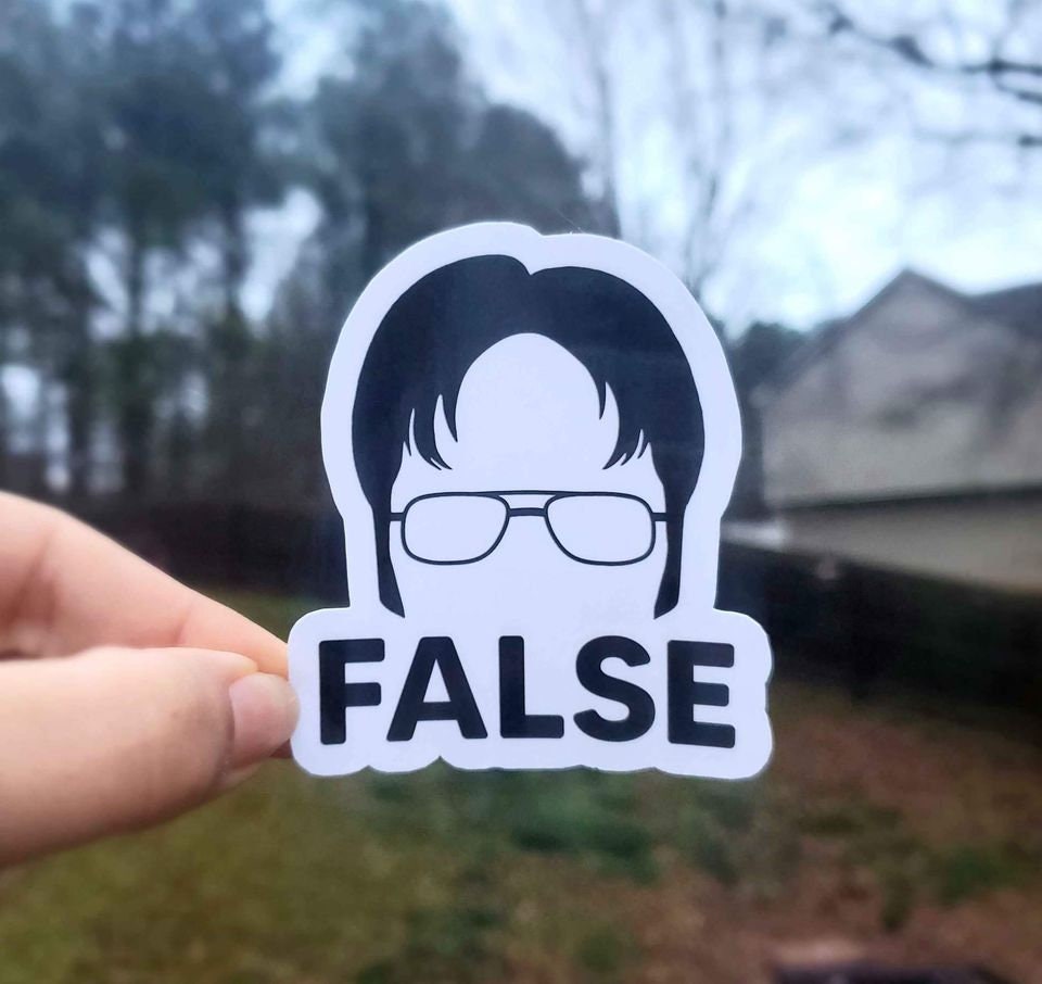 False Sticker | The Office Sticker