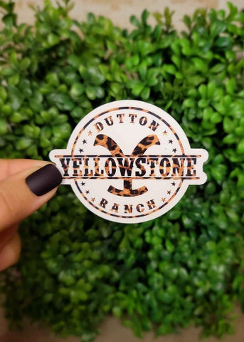 Leopard Yellowstone Sticker | Dutton Ranch Sticker