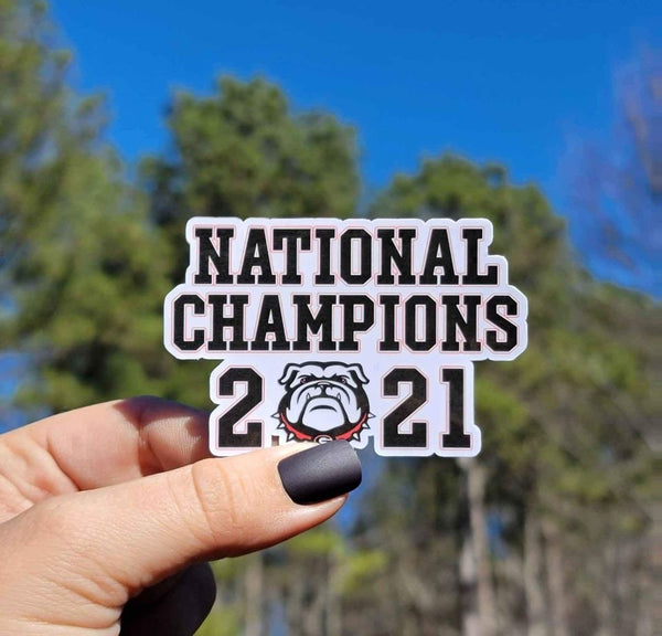 National Champions 2021-2022 Georgia Bulldogs Sticker